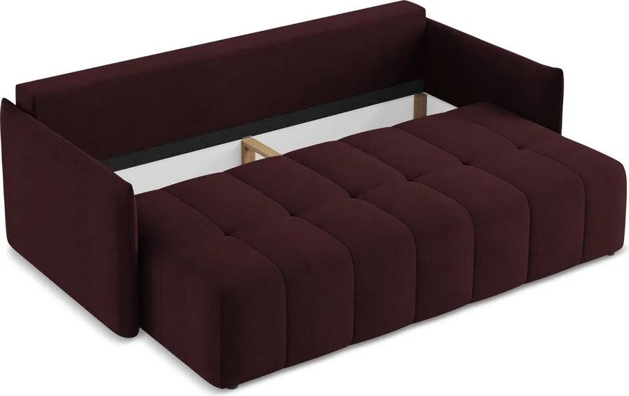 Divano burgundy allungabile/con contenitore 225 cm Moku – Makamii