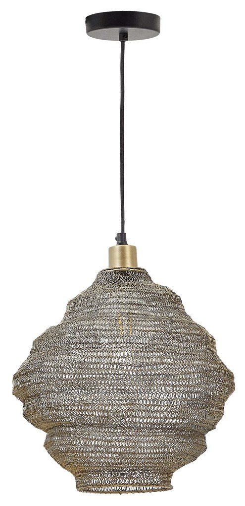 Kave Home - Lampada da soffitto Sarraco in metallo dorato Ã˜ 30 cm