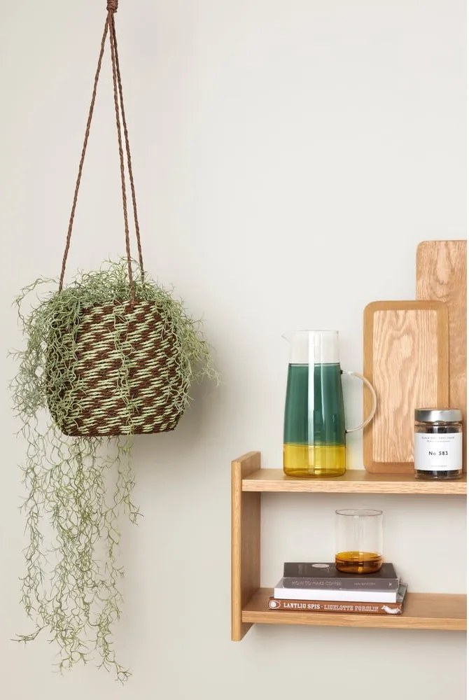 Caraffa turchese in vetro Lemonade - Hübsch