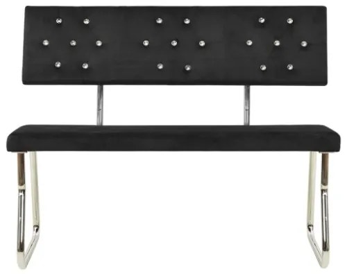 Panca 110 cm in Velluto Nero