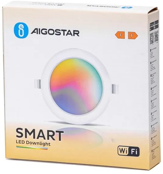 Aigostar - LED RGBW Lampada da incasso dimmerabile LED/9W/230V 2700-6500K Wi-Fi
