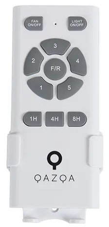 Ventilatore da soffitto nero con pale a scomparsa 107cm 5 luci con telecomando - Gaiola