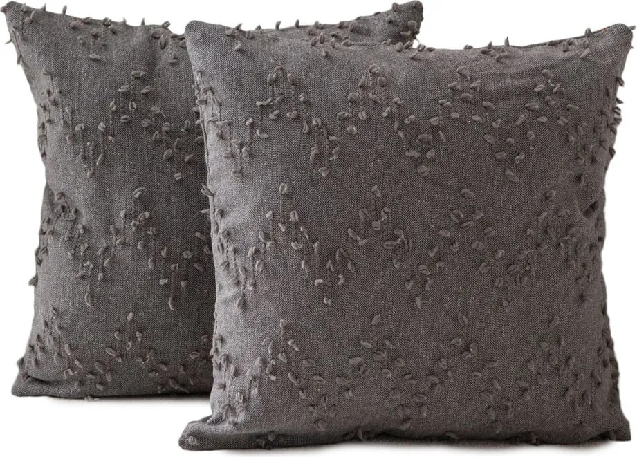 Federe decorative in set 2 pz 43x43 cm Tuffet – Mioli Decor