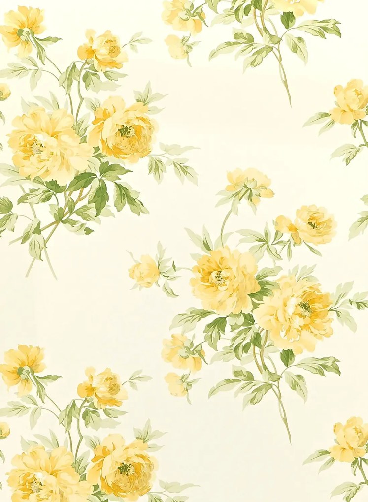 Sanderson Carta da parati Adele - Primrose/ Ivory