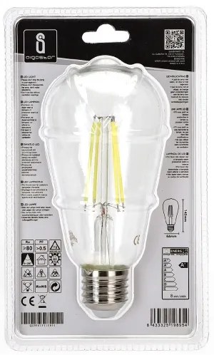 Lampadina LED ST64 E27/8W/230V 6500K - Aigostar