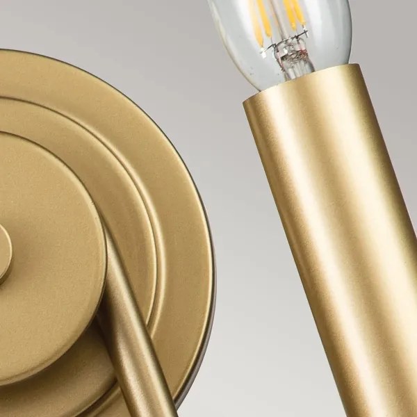 Kichler KL-CAPITOL-HILL2-PNBR - Lampada da parete CAPITOL HILL 2xE14/40W/230V dorata