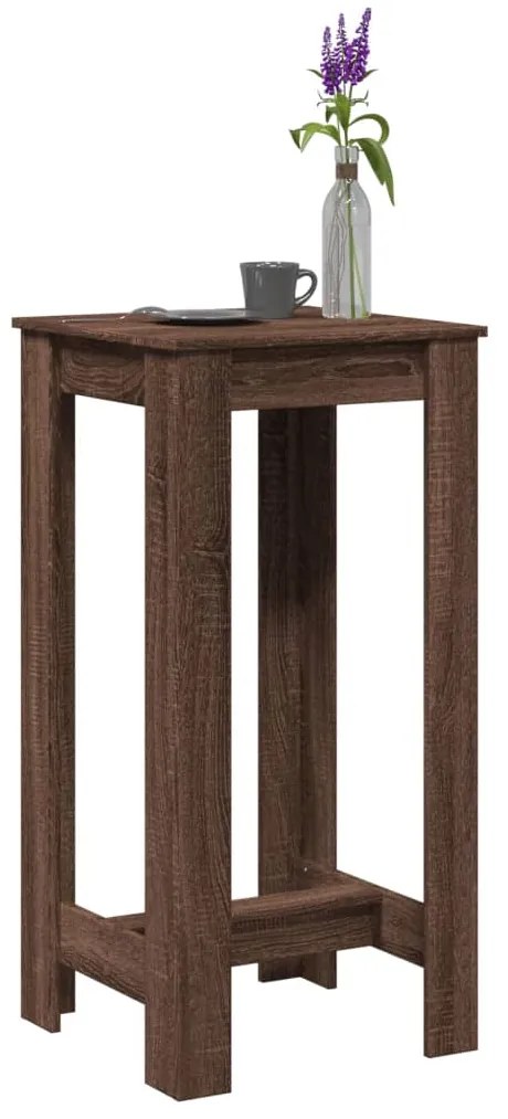 Tavolo Da Bar Rovere Marrone 51x50x103,5 Cm İn Truciolato /