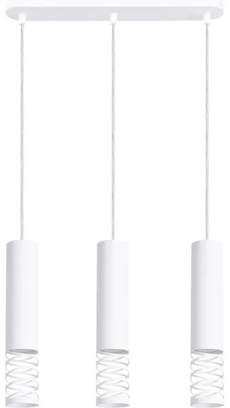 Sollux SL.1688 - Lampadario a sospensione con filo LAMI 3xGU10/10W/230V bianco