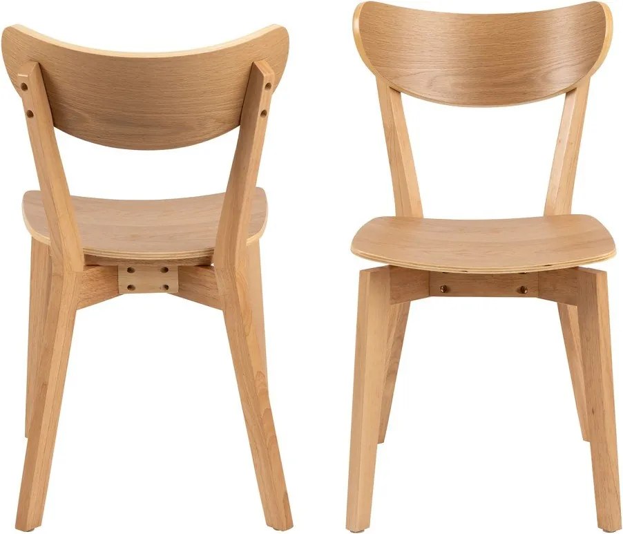 Sedie da pranzo in rovere Roxby - Actona