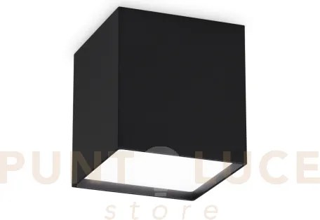 Kubiko faretto led 3000k 10w  1100 lm 10x10x11,5cm nero ip20