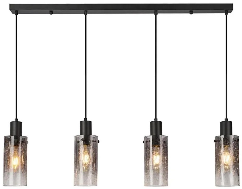 Rabalux 72039 - Lampadario a sospensione con filo FUMEA 4xE27/60W/230V