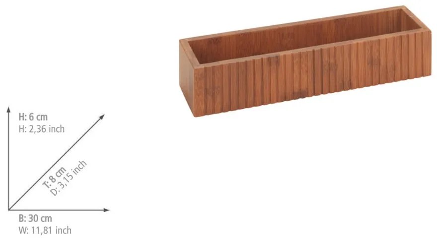 Organizer per spezie in bambù autoportante Mera - Wenko