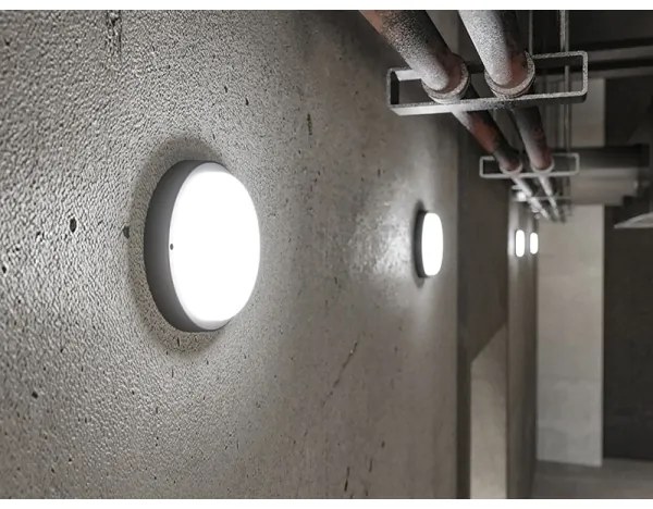 Lampada da parete per esterni LED/9W/230V IP54 nero