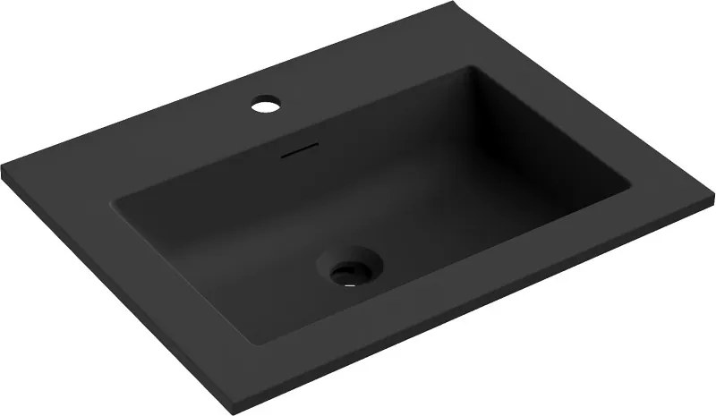 Mexen Otis lavabo ad incasso 61 x 46,5 cm, nero opaco - 25186071