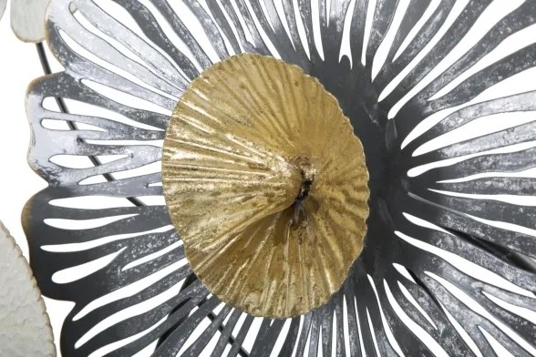 Pannello Decorativo Astratto Troby 143x8,5x64 Cm In Ferro Multicolore