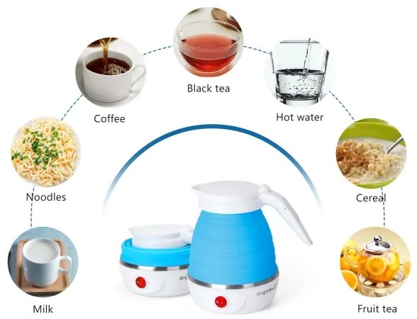 Aigostar - Bollitore da viaggio 600ml 1000W/230V