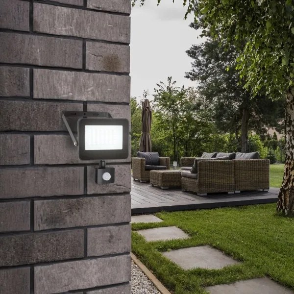 Rabalux 7068 - Riflettore LED con sensore FLOOD LED/30W/230V 4000K IP44 nero