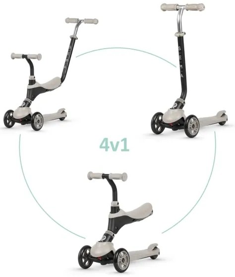 QPlay - Monopattino 4 in 1 per bambini SEMA beige