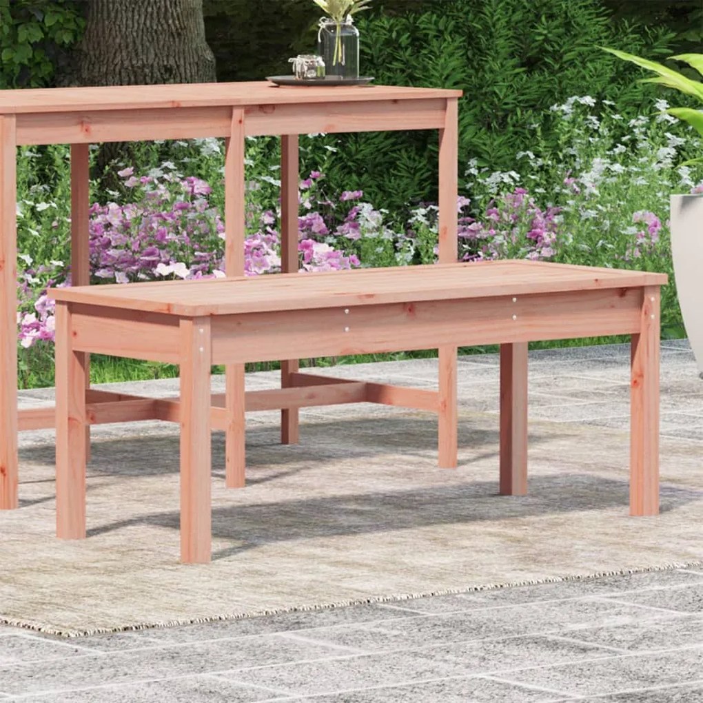 Panca da giardino 109x44x45 cm in legno massello di douglas