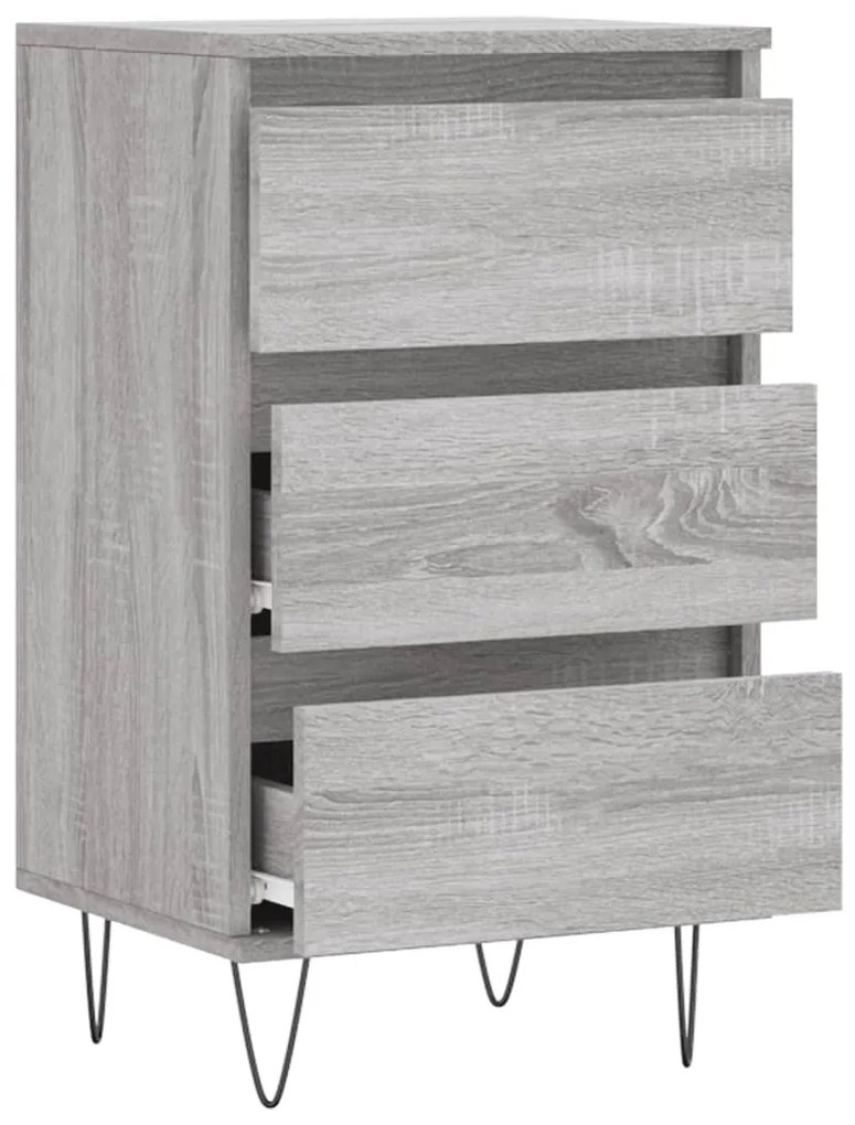 Credenza Grigio Sonoma 40x35x70 cm in Legno Multistrato