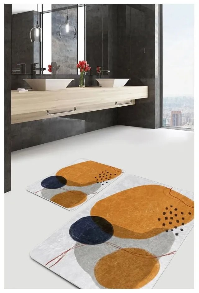Set di tappetini per il bagno in velluto 2 pz 60x100 cm – Mila Home