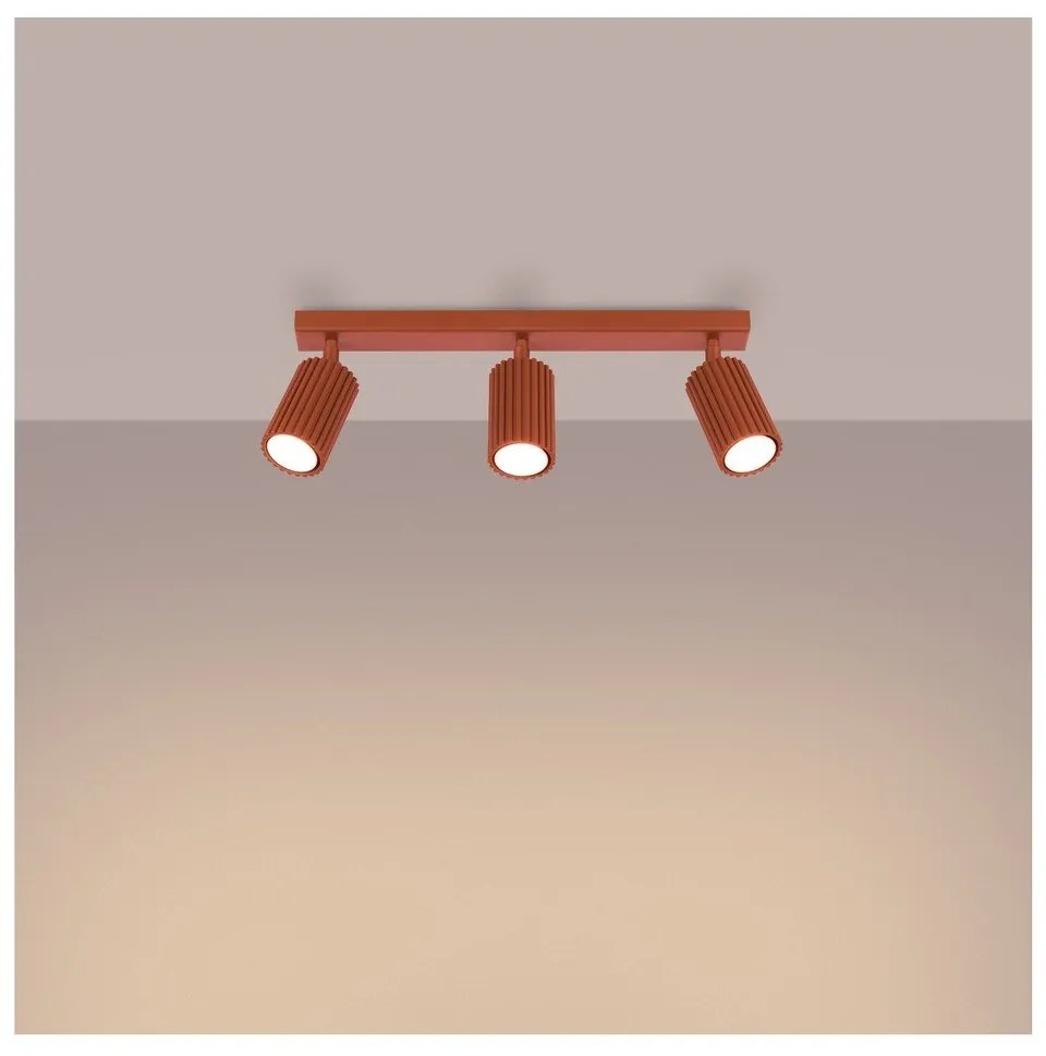 Faretto color mattone 6,5x45 cm Gleam – Sollux