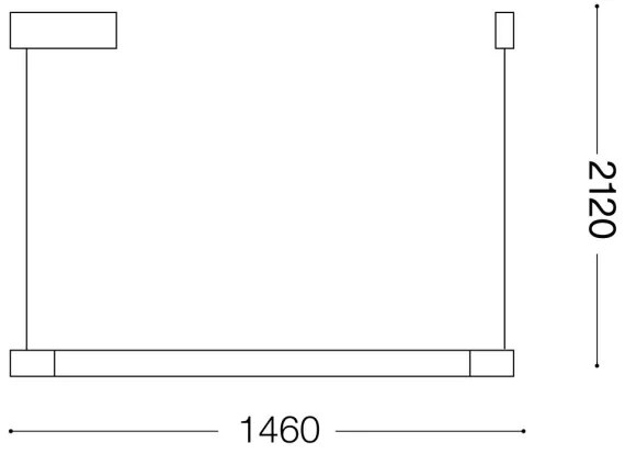 Ideal Lux - Lampadario LED a sospensione con filo YOKO LED/17W/230V CRI 90 nero