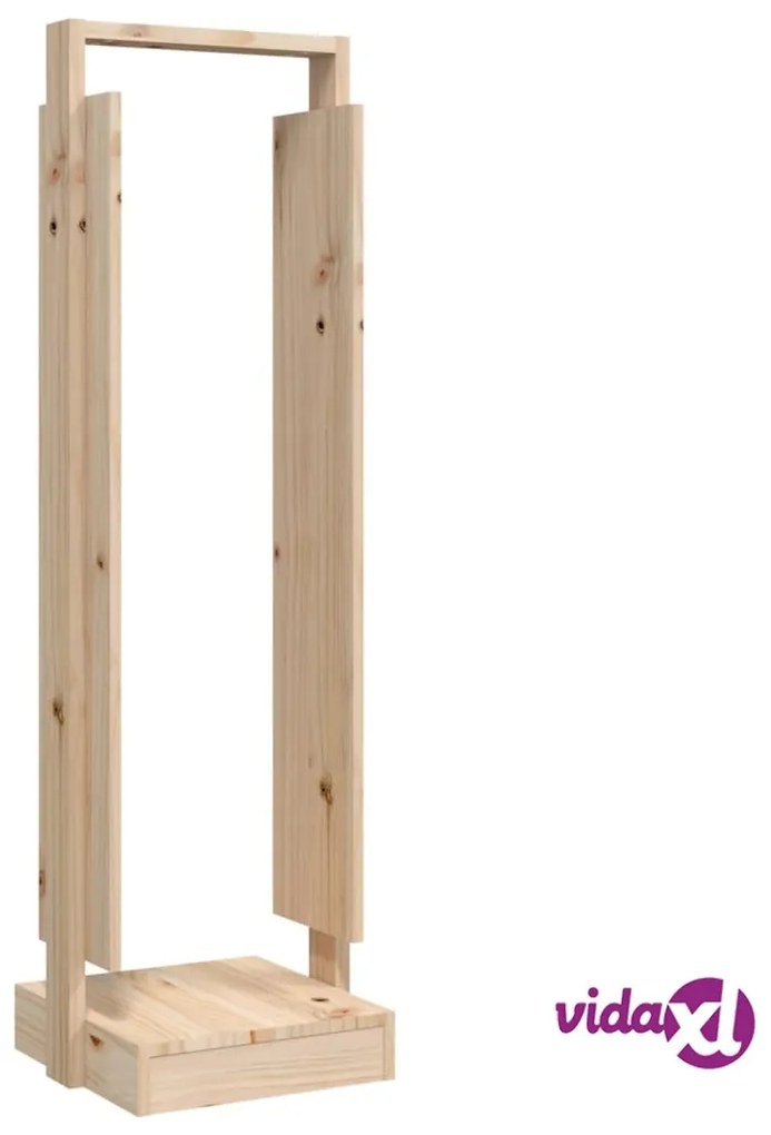 vidaXL Portalegna 33,5x30x110 cm in Legno Massello di Pino