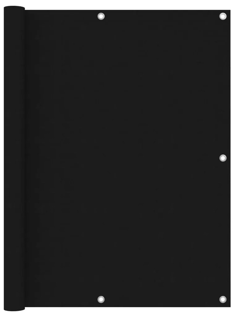 Paravento Da Balcone Nero 120x300 Cm İn Tessuto Oxford /