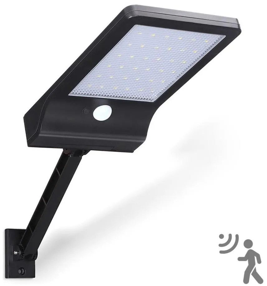 Aigostar - Lampada stradale solare LED con sensore LED/2,3W/5,5V IP65