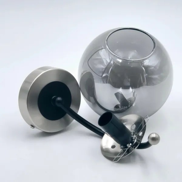 Applique GEORGIA 1xE14/5W/230V cromo opaco/fumé