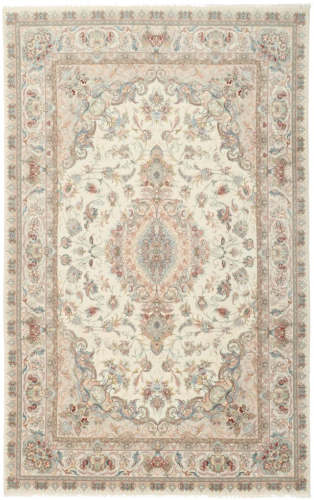 Tabriz Tappeto 310x210 (Iran) Annodato A Mano