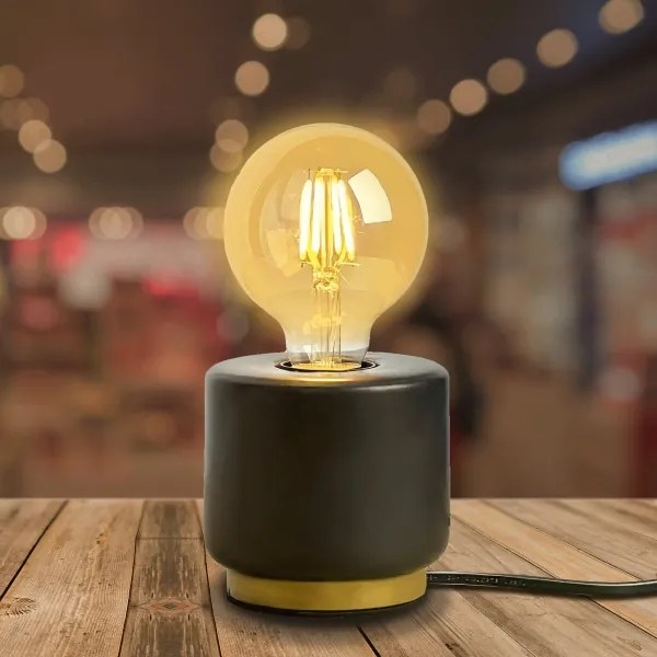 Aigostar - Lampada da tavolo 1xE27/60W/230V nero