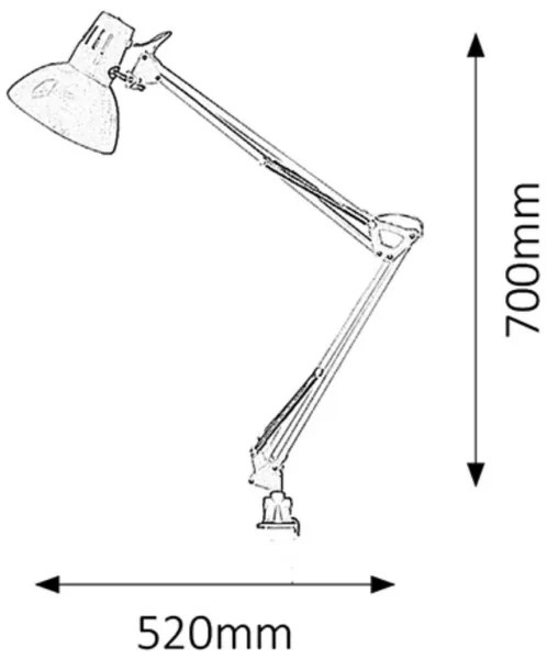 Rabalux 4214 - Lampada da tavolo ARNO 1xE27/60W/230V
