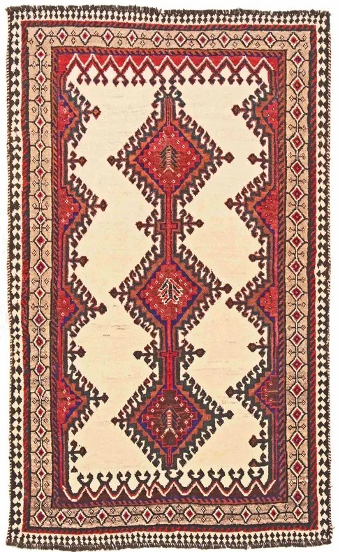 Gashghai Tappeto 200 x 110 Beige (Iran) Annodato A Mano