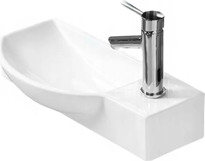 Mexen Hugo lavabo da appoggio sinistro 50 x 23 cm, bianco - 21255000L