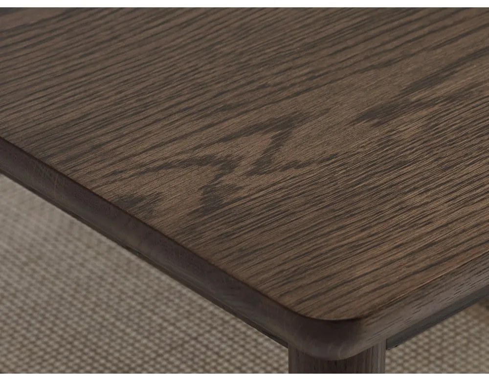 Tavolino marrone con piano in rovere 60x120 cm Barrali - Unique Furniture