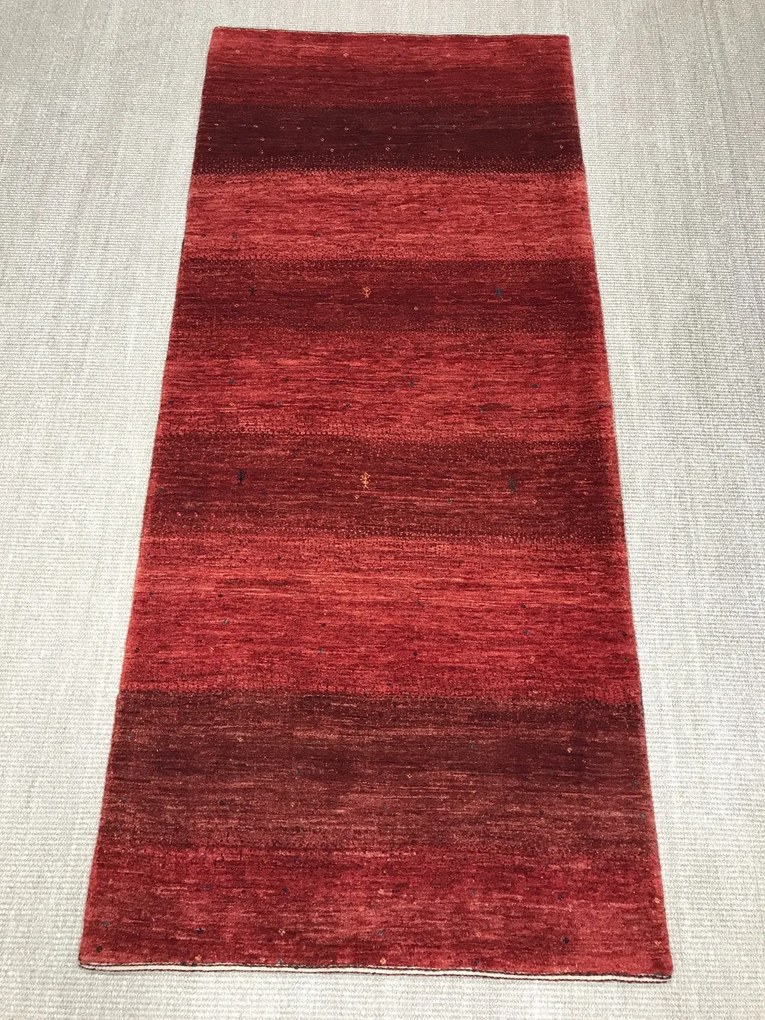 Loribaft Tappeto 80x190 Rosso (Iran) Annodato A Mano