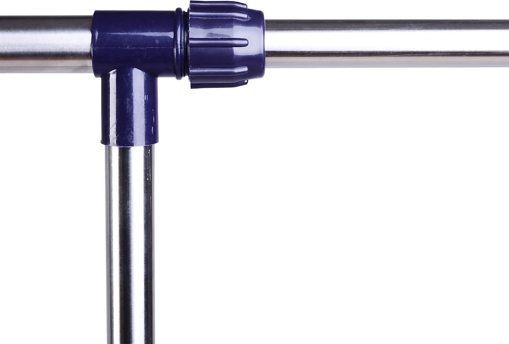 Stender Appendiabiti Larghezza e altezza regolabili con Ruote in Acciaio Inox 160x170 cm...