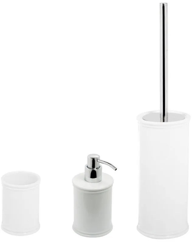 Set di accessori da bagno IMPERO bianco