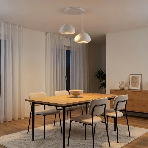 Brilagi - Lampada a sospensione con cavo WABI SABI 2xE27/40W/230V Ø 45 cm, bianco