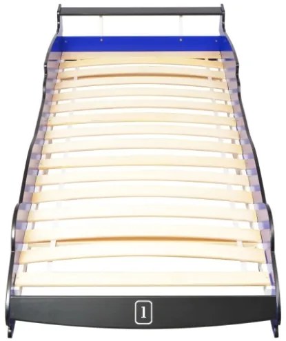 Letto Bambini Auto da Corsa 90x200 cm Blu