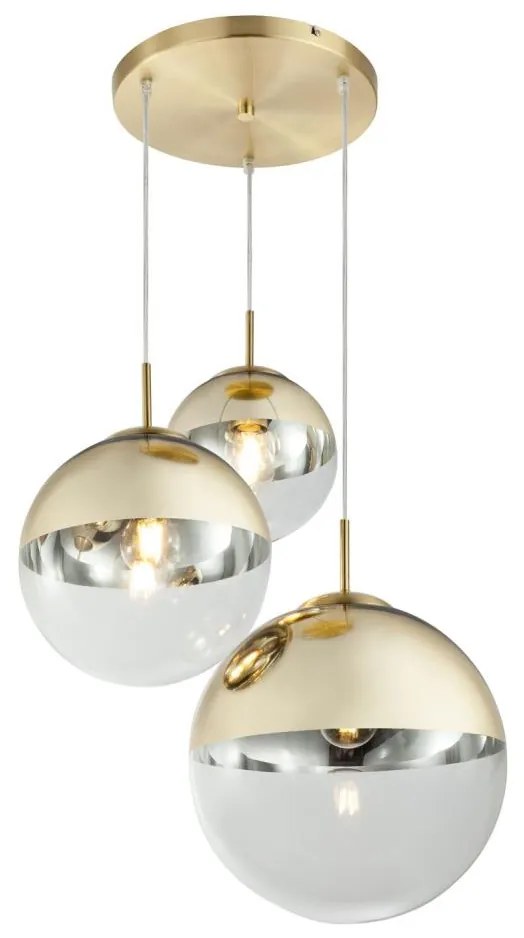 GLOBO 15855-3 - Lampadario a sospensione con filo VARUS 3xE27/40W/230V