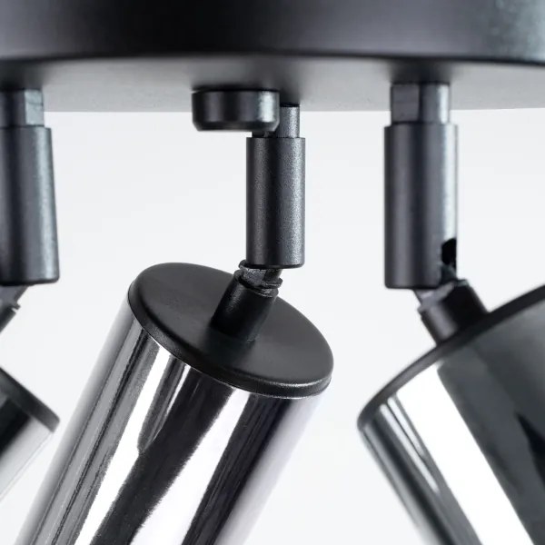 Sollux SL.1369 - Faretto WINX 3xGU10/10W/230V nero/cromo