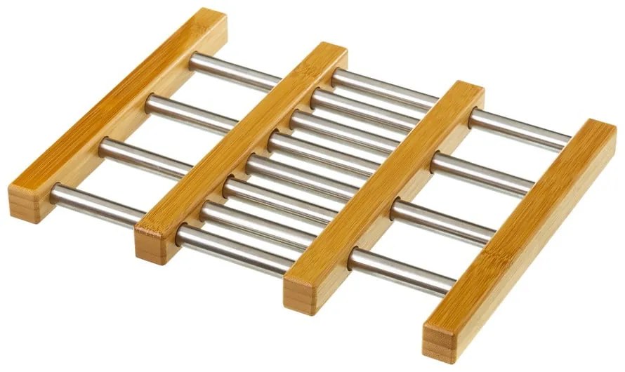 Tappeto regolabile in bambù e acciaio sotto le padelle calde - Casa Selección