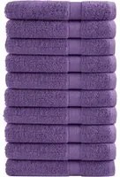 Asciugamani Premium 10 pz Viola 100x200 cm 600 g/m 100% Cotone 137367