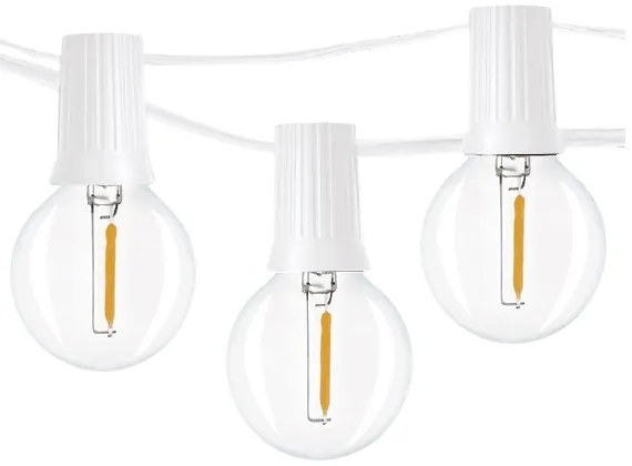 Brilagi - Catena decorativa da esterno LED GHIRLANDA 25xE12 20m bianco IP44 bianco caldo