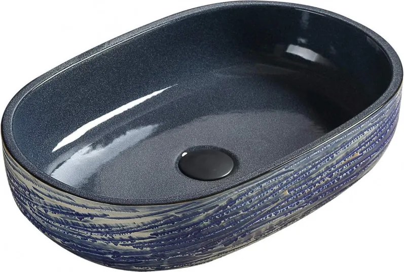 Mexen Alita lavabo da appoggio 58 x 39 cm, blu - 22045866