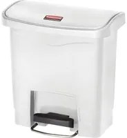 Rubbermaid Contenitore a Pedale Slim Jim 15 L Bianco 445372