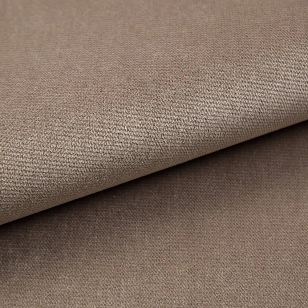 Letto matrimoniale imbottito marrone chiaro con contenitore e rete inclusi 140x200 cm Solvo – Maison de Rêve